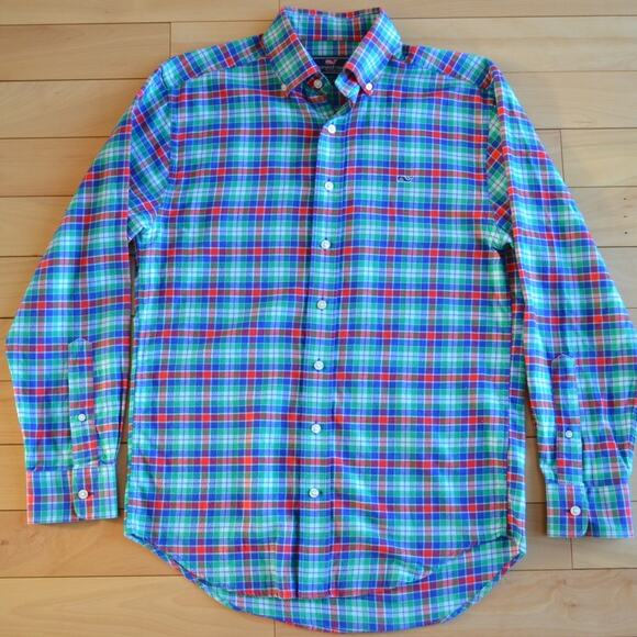 Vineyard Vines Button Down Shirt Whale Shirt Size S - Picture 1 of 4